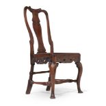 Y A CHINESE EXPORT EXOTIC HARDWOOD SIDE CHAIR, FIRST HALF 18TH CENTURY