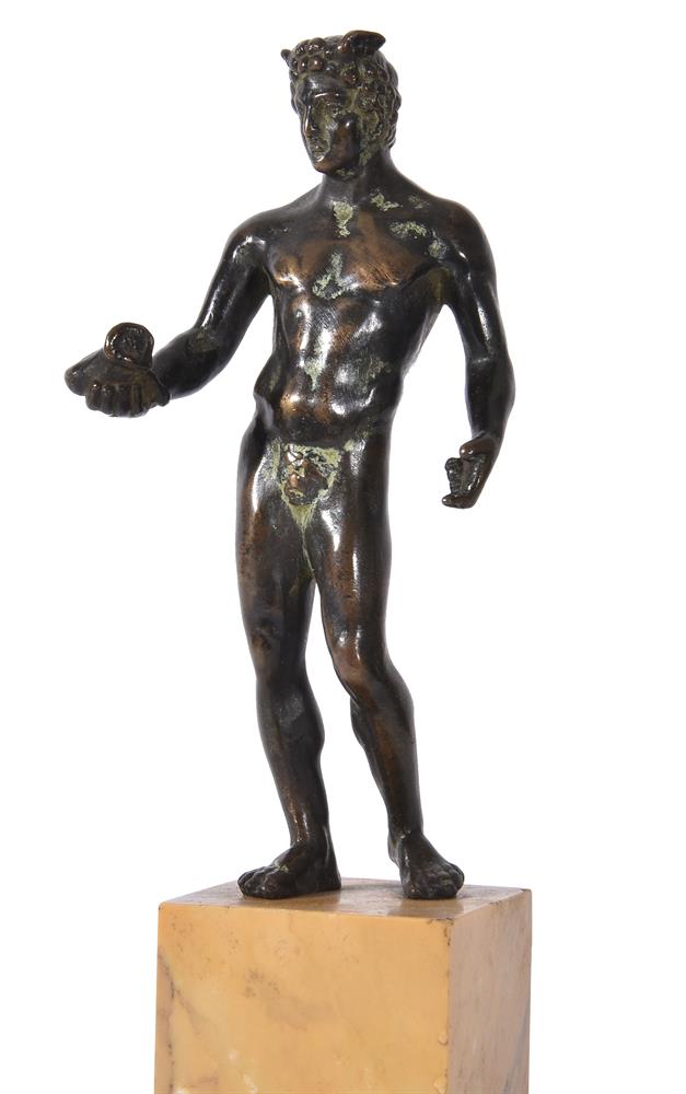 AFTER THE ANTIQUE, A BRONZE FIGURE OF EITHER PERSEUS OR HERMES, 17/18TH CENTURY - Image 2 of 3