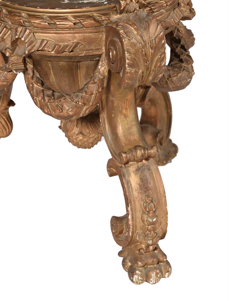 A CARVED GILTWOOD VASE STAND IN THE BAROQUE STYLE, 19TH CENTURY - Image 2 of 3