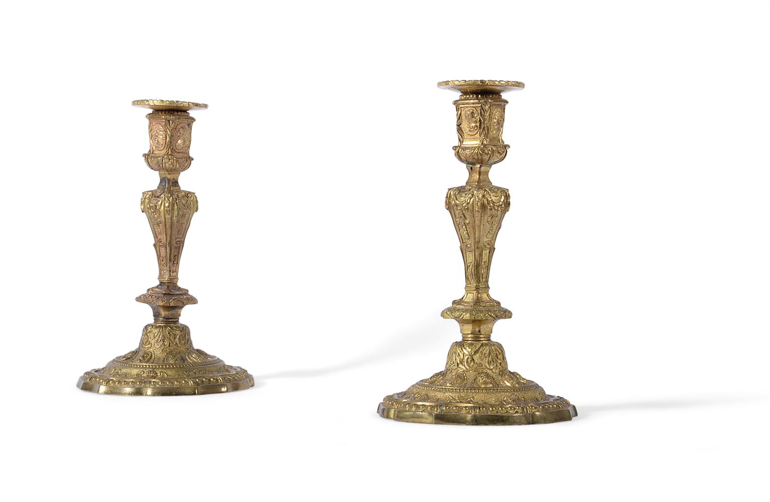 A PAIR OF LOUIS XV ORMOLU CANDLESTICKS, MID 18TH CENTURY - Image 4 of 7