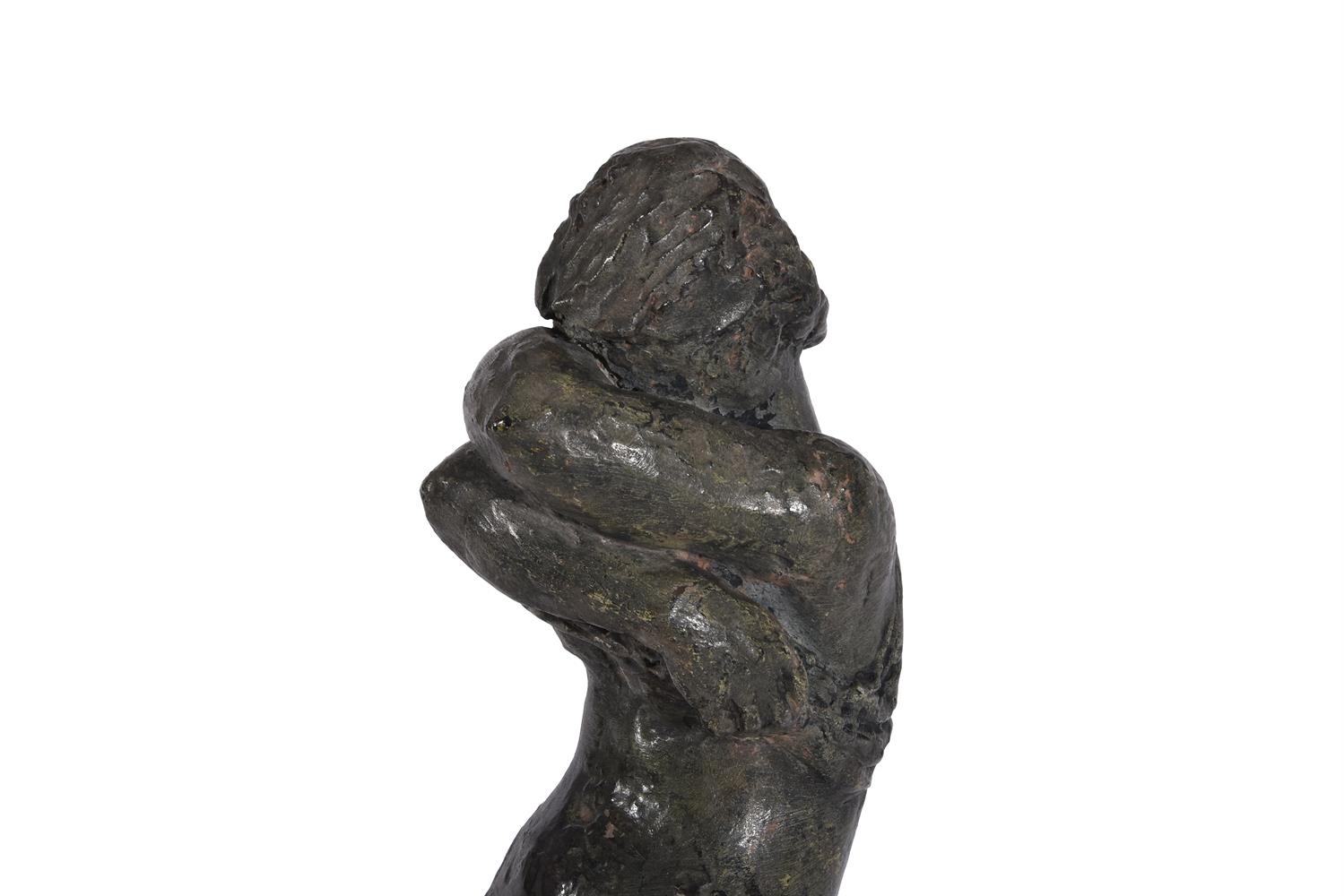 λ KARIN JONZEN (BRITISH 1914-1998), A TERRACOTTA FIGURE OF 'GIRL UNDRESSING' - Image 2 of 3