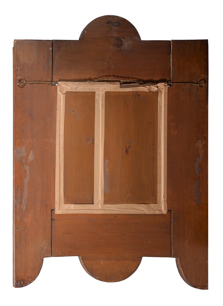 A CHARLES II WALNUT AND NEEDLEWORK INSET WALL MIRROR, CIRCA 1660 - Image 5 of 5