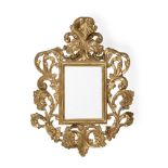 A FLORENTINE GILTWOOD WALL MIRROR, 19TH CENTURY