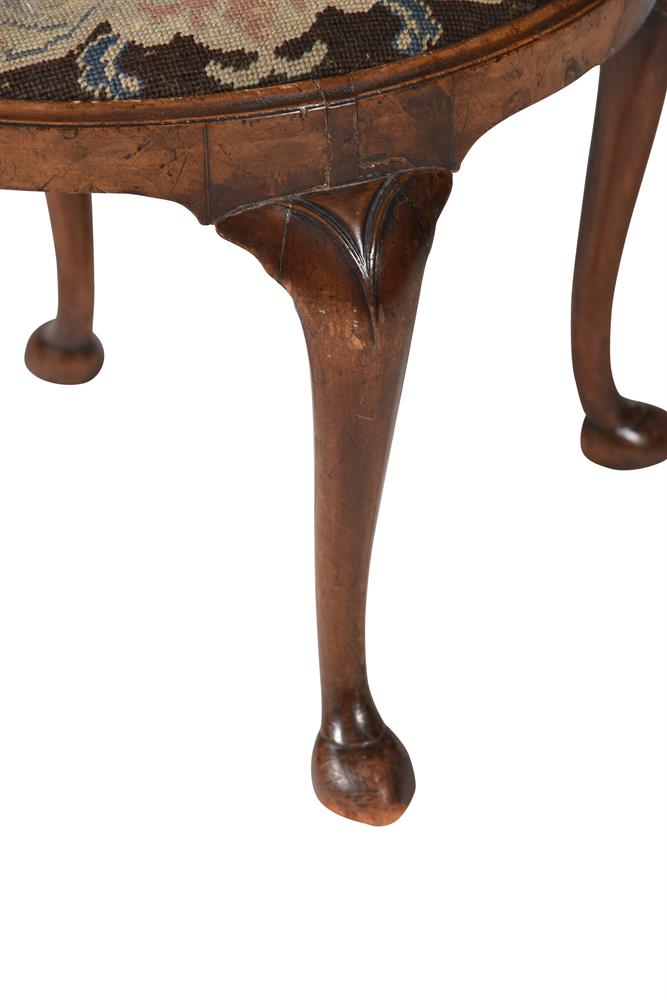 A WALNUT OVAL STOOL, IN QUEEN ANNE STYLE - Image 3 of 4