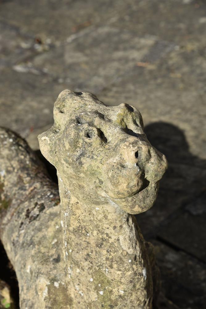 A CARVED STONE GRIFFIN, 18TH CENTURY - Image 2 of 3