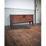 AN OAK PLANK COFFER, MID-17TH CENTURY