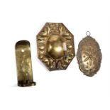 LIGHTING TO INCLUDE;A BRASS WALL SCONCE, 17TH CENTURY