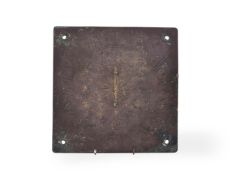 A RARE CHARLES I BRONZE SUNDIAL PLATE, DATED 1630