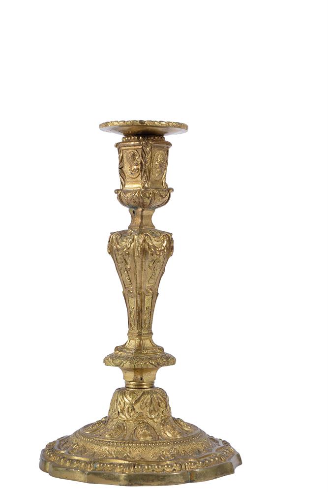 A PAIR OF LOUIS XV ORMOLU CANDLESTICKS, MID 18TH CENTURY - Image 5 of 7