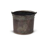 A COPPER LOG OR COAL BUCKET, 19TH CENTURY