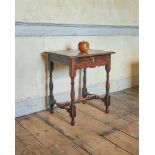 A QUEEN ANNE OAK SIDE TABLE, CIRCA 1710