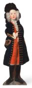 A GEORGE II PAINTED DUMMY BOARD, MID 18TH CENTURY