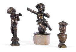 TWO BRONZE CHERUBS, IN THE MANNER OF CLODION, LATE 18TH CENTURY