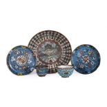 A COLLECTION OF CHINESE CLOISONNÉ BOWLS AND DISHES MING-QING DYNASTY AND LATER