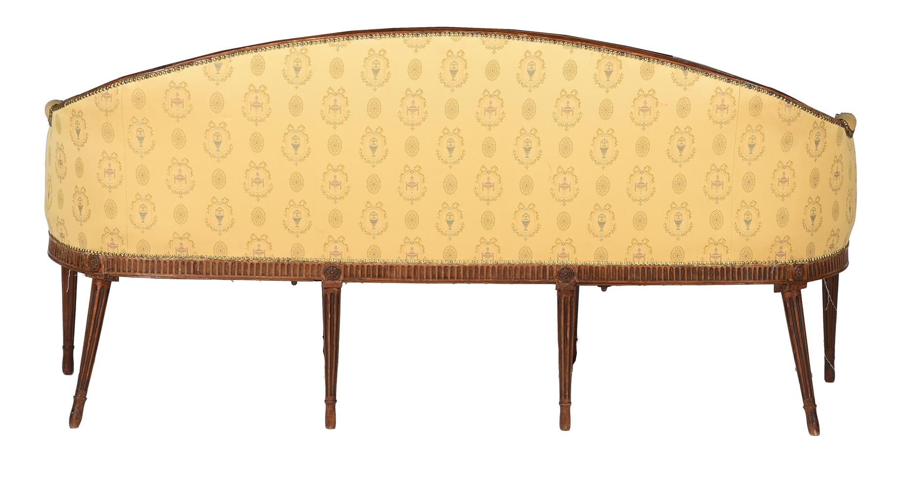 A GEORGE III BEECH AND UPHOLSTERED SOFA, IN THE MANNER OF ROBERT ADAM, CIRCA 1785 - Image 2 of 5