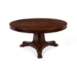 Y A WILLIAM IV ROSEWOOD CENTRE TABLE, CIRCA 1830