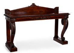 A GEORGE IV MAHOGANY SERVING TABLE, IN THE MANNER OF GILLOWS, CIRCA 1825