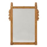 AN ITALIAN GILTWOOD WALL MIRROR, IN EARLY 19TH CENTURY STYLE