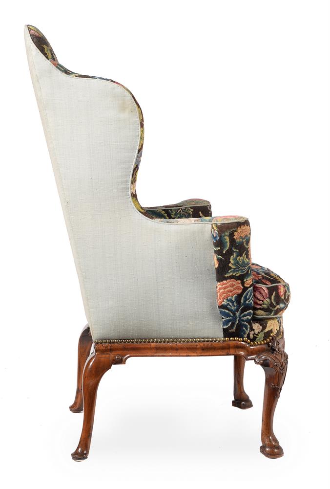 A GEORGE II WALNUT WING ARMCHAIR, CIRCA 1730 - Image 3 of 3