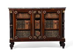 Y A REGENCY ROSEWOOD AND GILT METAL MOUNTED SIDE CABINET, CIRCA 1815
