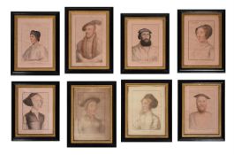 FRANCESCO BARTOLOZZI RA AFTER HANS HOLBEIN THE YOUNGER; 18 'IMITATIONS OF ORIGINAL DRAWINGS'