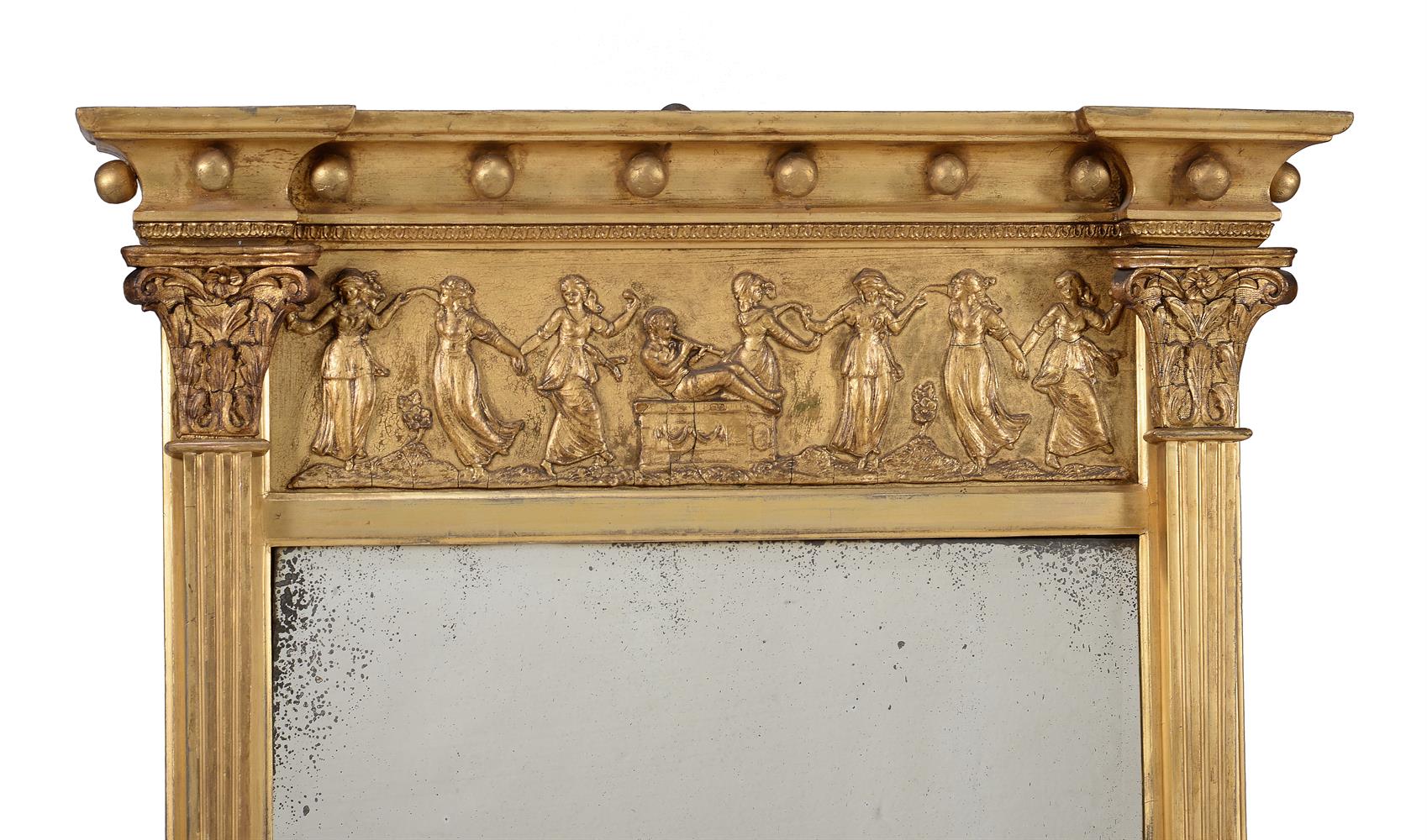 A REGENCY GILTWOOD WALL MIRROR, CIRCA 1815 - Image 2 of 3