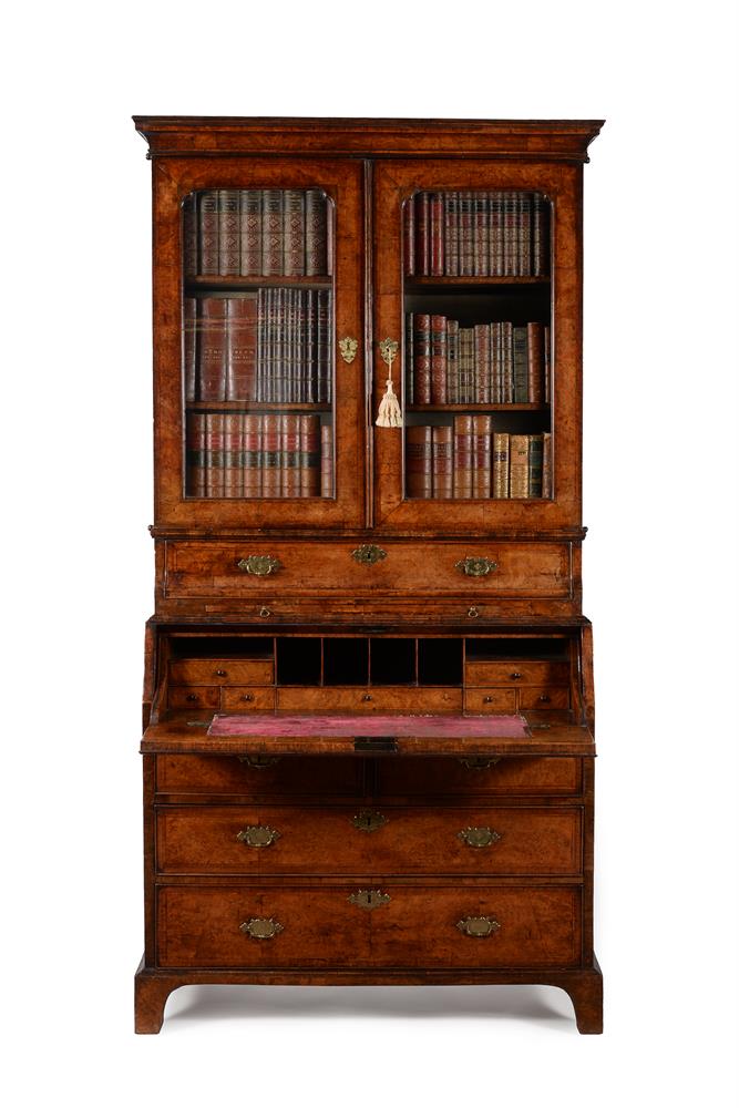 A GEORGE I WALNUT SECRETAIRE BOOKCASE, CIRCA 1725 - Image 2 of 6