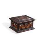 Y AN ITALIAN OLIVE WOOD, EBONISED AND MARQUETRY BOX, FLORENCE, LATE 17TH CENTURY