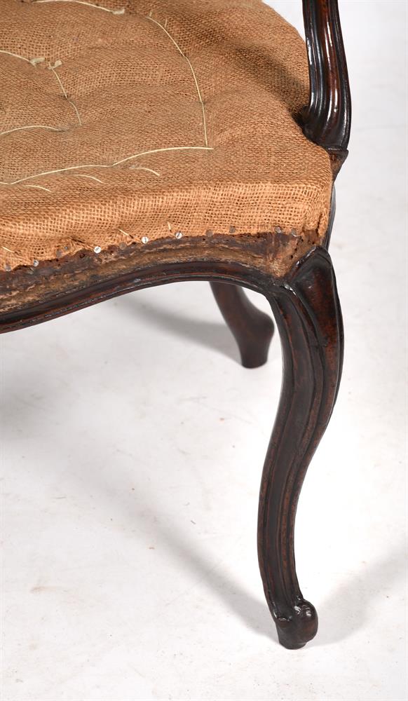 A GEORGE III MAHOGANY OPEN ARMCHAIR IN THE MANNER OF GEORGE HEPPLEWHITE, CIRCA 1775 - Image 4 of 4
