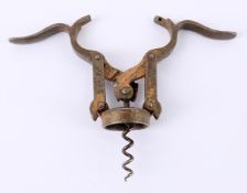 'The Empire' a rare 19th century steel double lever corkscrew