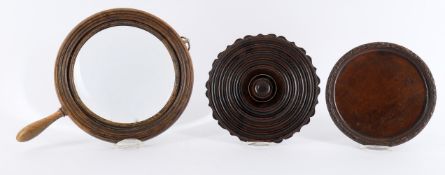An early George III mahogany and brass strung Lazy Susan