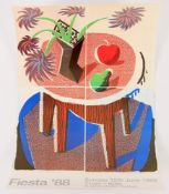 After David Hockney, Fiesta '88, Exhibition Poster