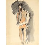 Follower of Keith Vaughan, Standing male nude