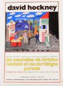 After David Hockney, Les Mamelles de Tiresias l'Enfant et les Sortileges Parade