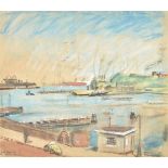 λ Piet van Wyngaerdt (Dutch 1873-1964), Harbour view