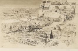 William Walcot (British 1874-1943), Citadel, Hanging Gardens of Babylon