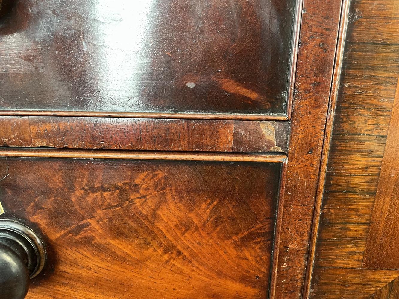 An early Victorian mahogany 'Scotch' chest - Image 12 of 12