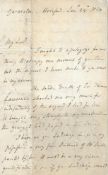 Kemble, Priscilla (1756-1845, English actress), Autograph letter to Lord Aberdeen