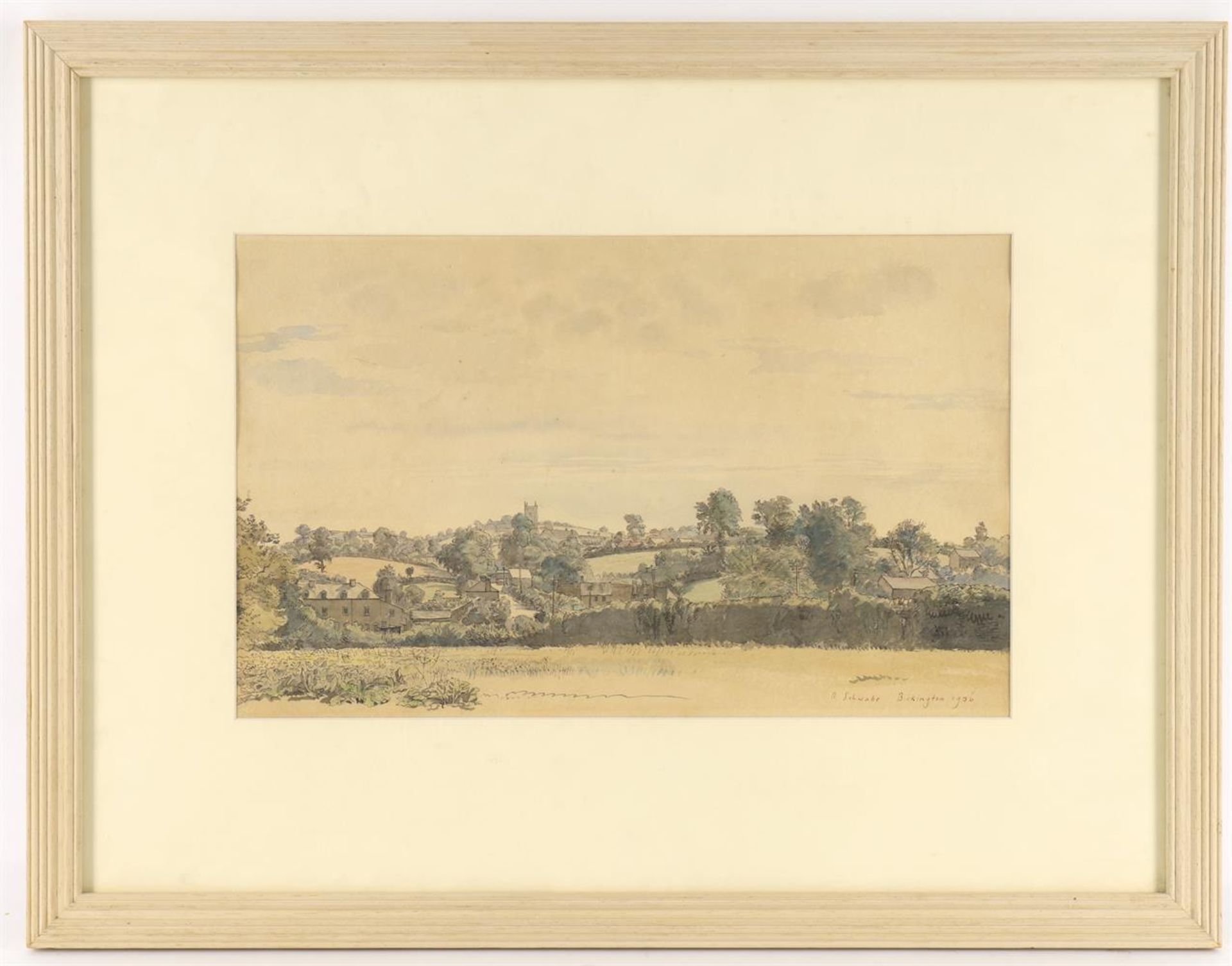 Randolph Schwabe (British 1885-1948), 'Bickington, Devon' - Bild 2 aus 4