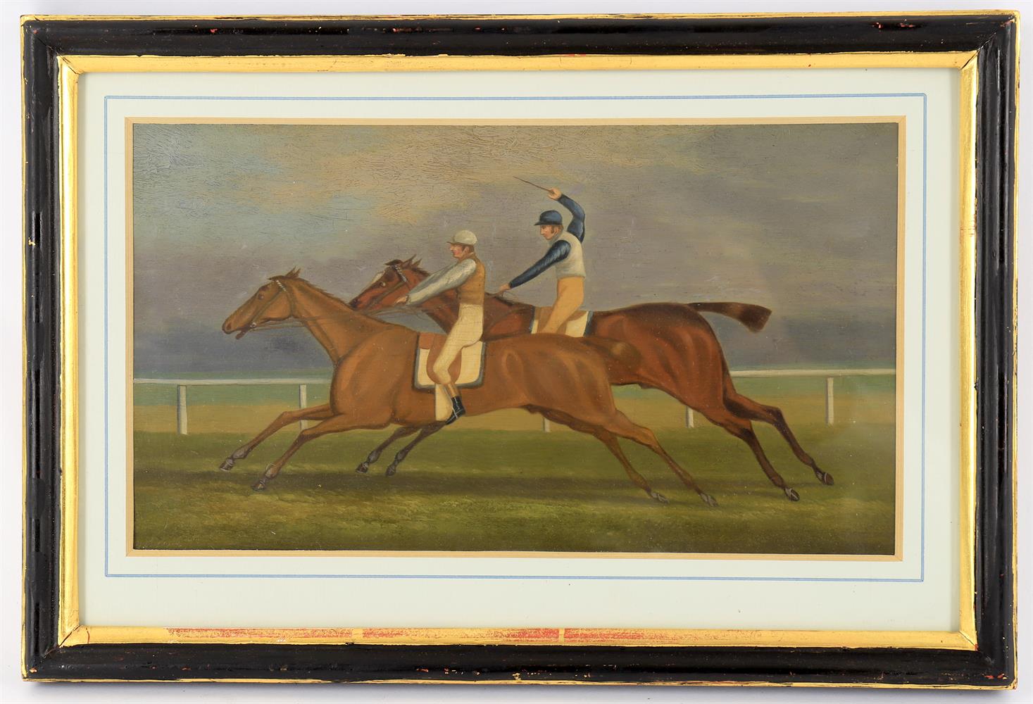 Follower of Samuel Henry Alken, Racing scene, two jockeys and their horses - Image 2 of 7