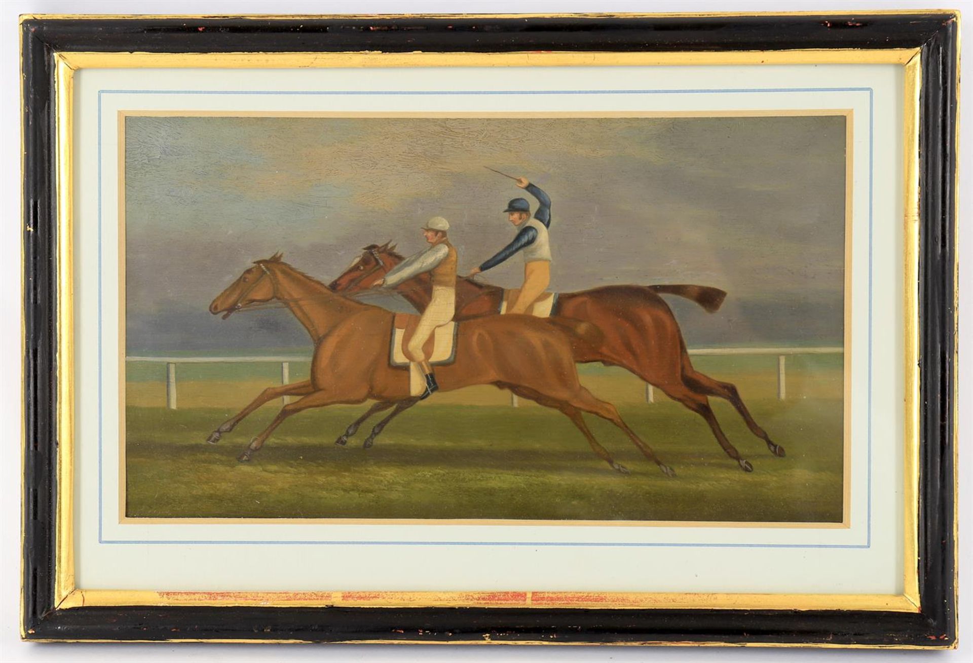 Follower of Samuel Henry Alken, Racing scene, two jockeys and their horses - Bild 2 aus 7