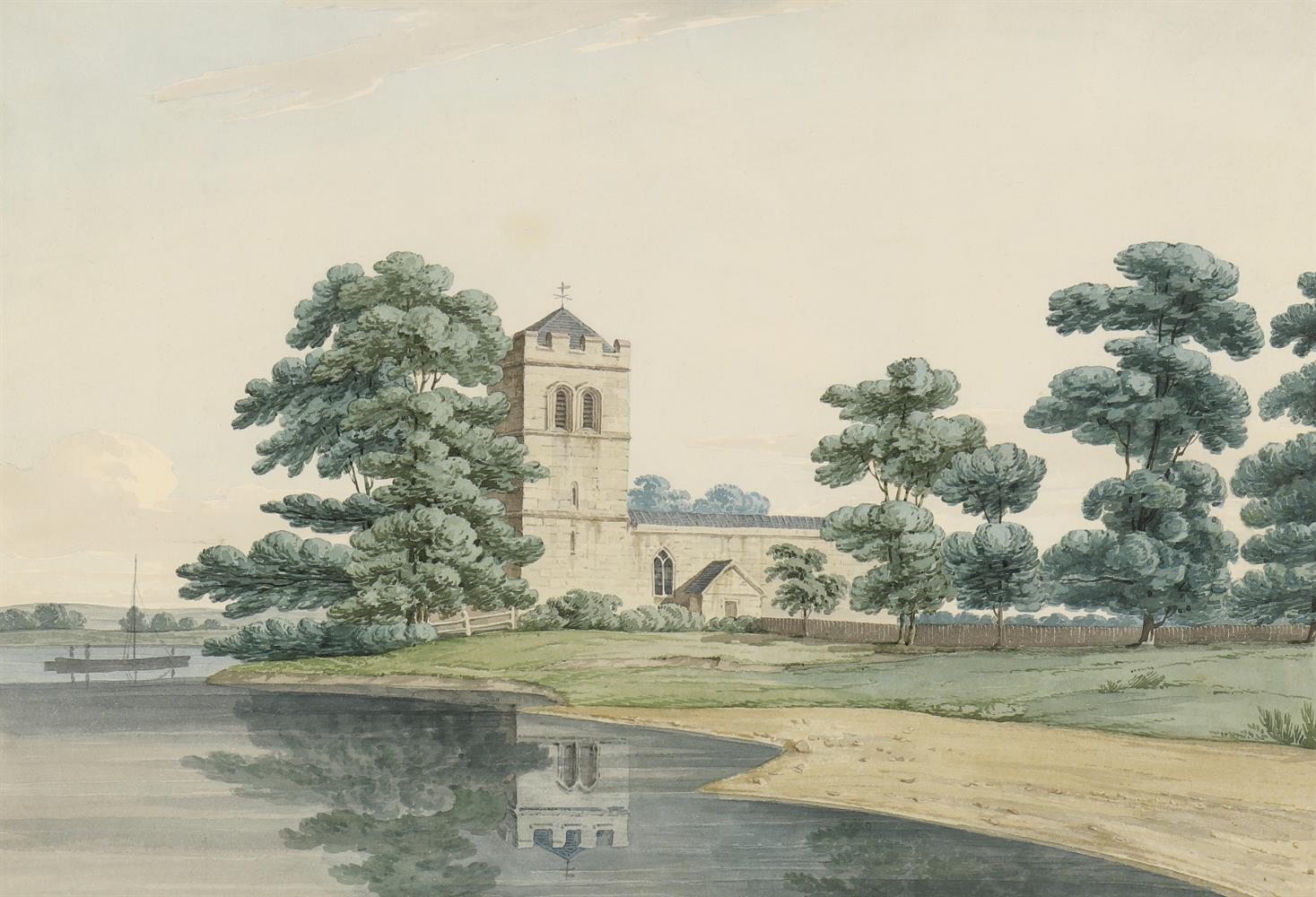 British School (19th century), 'All Saints Church Bisham, Berkshire'