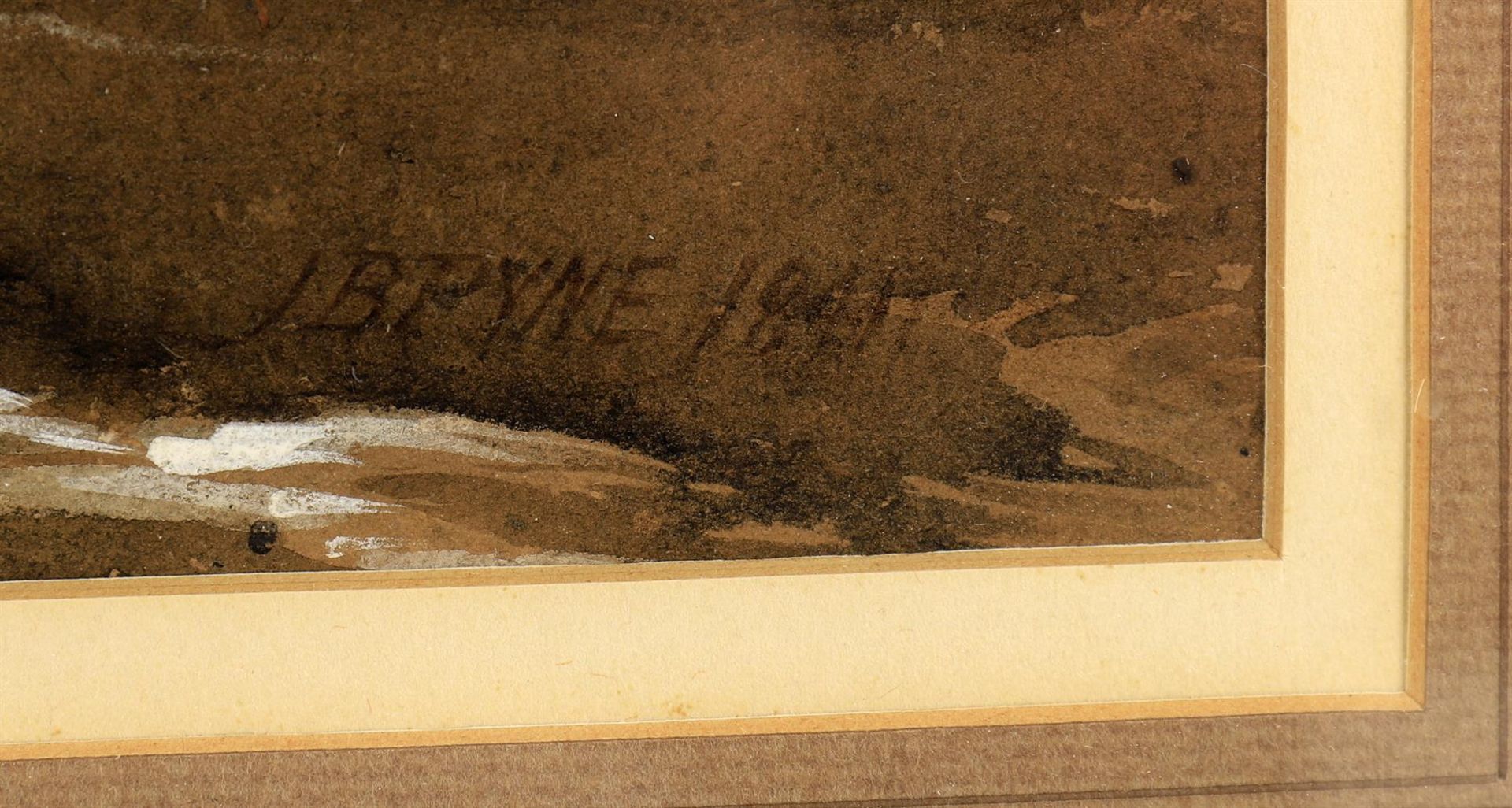 James Baker Pyne (British 1800-1870), Stream through a ravine - Bild 3 aus 4