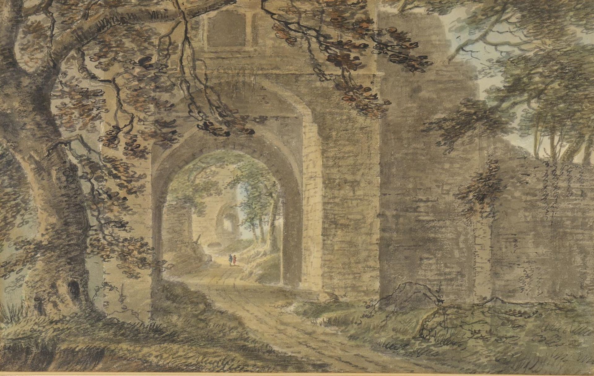 Amos Green (British 1735-1807), Gateway of Roos Castle, Nr Duncombe Park - Bild 2 aus 3