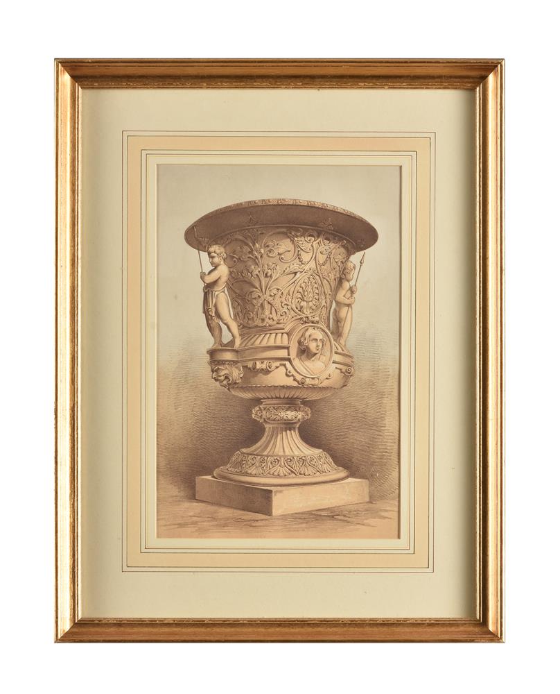 After Matthew Digby Wyatt, A set of 5 decorative prints of urns and tableware - Bild 2 aus 10