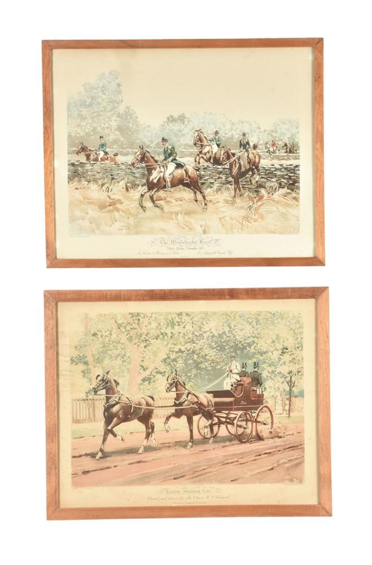 After William Sullivant Vanderbilt Allen (American 1860-1931), A set of six racing prints