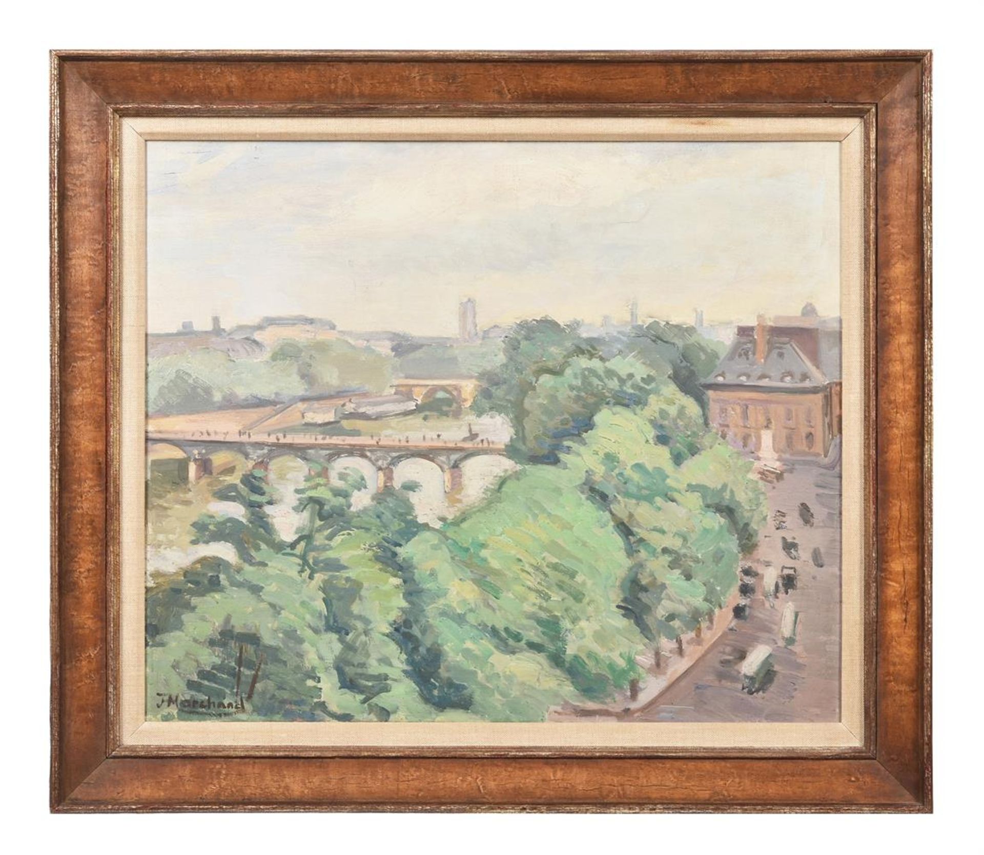 Jean Marchand (French 1883-1940), View of the Seine - Bild 2 aus 2