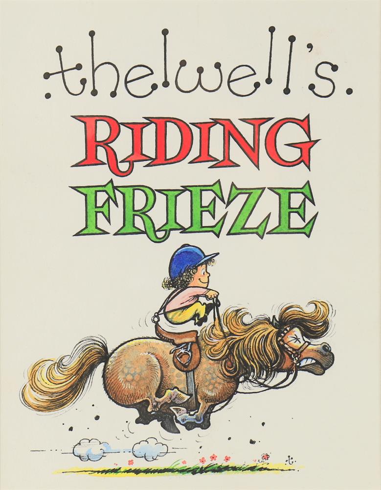 λ Norman Thelwell (1923-2004), 'Thelwell's Riding Frieze'- cover illustration