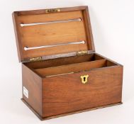 A Victorian walnut correspondance box