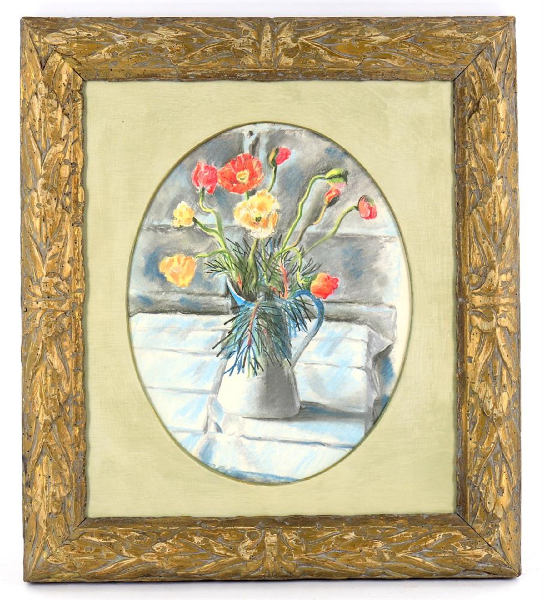 French School (20th century), Still life of flowers in a jug - Bild 3 aus 5